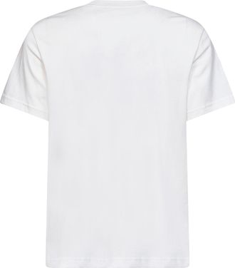 Moncler Mens T-Shirt Cotton Jersey White T-Shirts And Polos