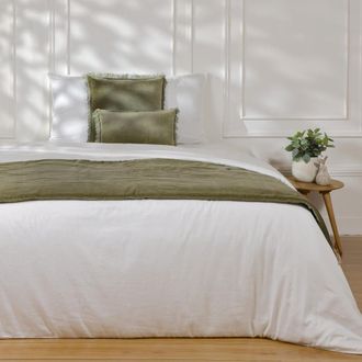 Febronie Edred&oacute;n algod&oacute;n verde caqui 90x200