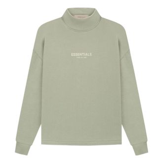 Fear of God SS22 Relaxed Mockneck Seafoam Logo FOG-SS22-155