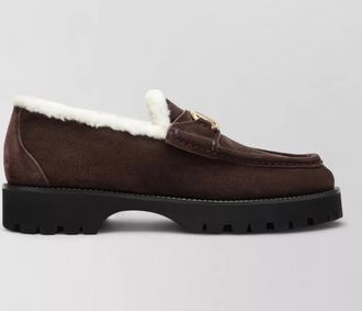 Valentino Garavani suede leather loafers