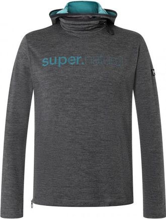 super.natural Alpine Hooded II Hoodie f&uuml;r Herren | grau