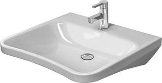 Duravit Durastyle Vital Med Lavabo Sin Rebosadero Con Plataforma Para Grifer&iacute;a 650x570mm 1 Orificio Para Grifer&iacute;a Blanco - Duravit