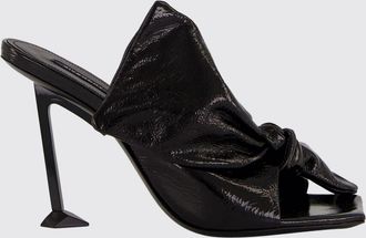 Givenchy Boudoir Leather Knot Mules with High Heel