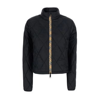 Burberry Dames, Jassen, Zwart, Maat: M Nylon