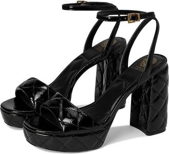 Vince Camuto Pendry Sandals Womens Black Ankle Strap Block Heel HTAT1671