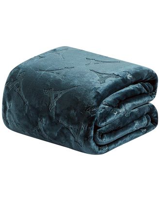 Luxury Home Eiffel Tower Embossed Throw Blanket