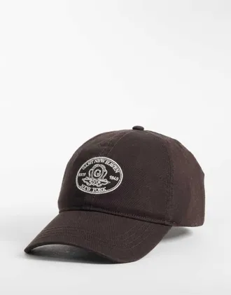 GANT cappello con stampa grafica marrone