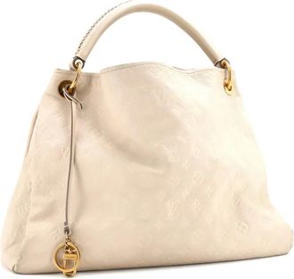 Louis Vuitton Artsy Handbag Monogram Empreinte Leather MM hobo bag - Beige