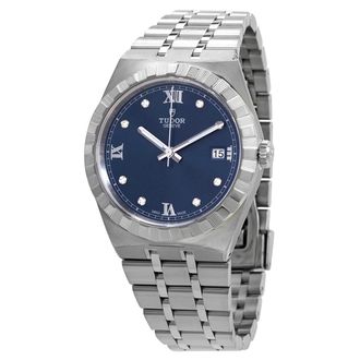 Tudor Pre-owned Tudor Royal Automatic Diamond Blue Dial 38 mm Watch M28500-0006