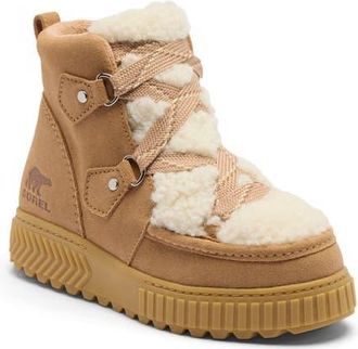 Sorel One Ave Alpine Faux Fur Trim Waterproof Boot in Tawny Buff/gum 17 at Nordstrom, Size 10.5