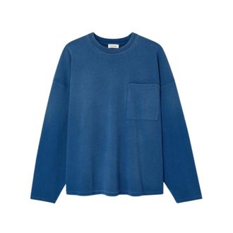 American Vintage Aroma Mafo02E Vintage Spray Ocean - Heren - Tops - Blauw - Maat: M/L