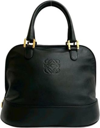 Loewe Pre-owned Handbags, female, Black, Size: ONE SIZE Pre-owned Boston Bag