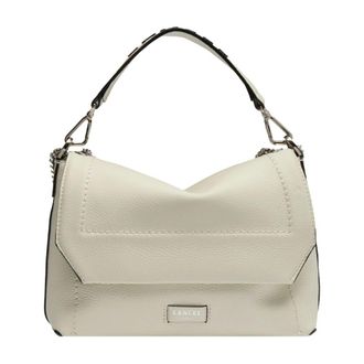 Lancel Sac Rabat M Ninon Soft - Dames - Handtassen - Wit - ONE Size - Leer - Tassen
