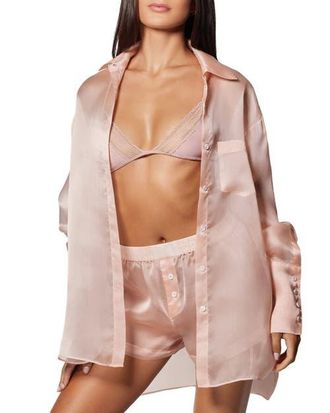 Kiki De Montparnasse Organza LS Shirt in Buff at Nordstrom, Size X-Small L