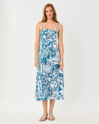 Lilly Pulitzer Jorgian Linen Midi Dress