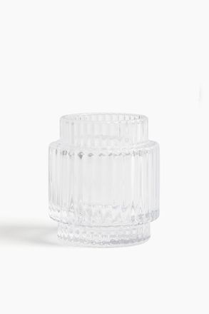 H&M Kerzenhalter aus Glas - Weiss