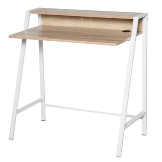 HOMCOM Escritorio 84x45x85 cm roble