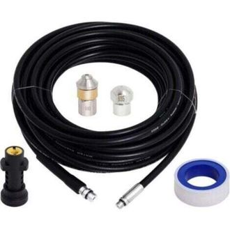 OEM Manguera De 15 M Para Desatascar Desag&uuml;es, Compatible Con Karcher K2, K3, K4, K5, K6, K7, Hidrolimpiadora De Alta Presi&oacute;n De 180 Bar Y 60 &deg;c Para Desa