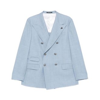 Gabriele Pasini Blazers, male, Blue, Size: XL Double-breasted Blazer