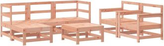 vidaXL 7 Piece Garden Lounge Set Solid Wood Douglas vidaXL