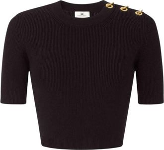 Elisabetta Franchi Mujer, Jerseys, Negro, Talla: M