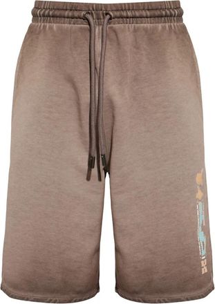 Off-white Printed Sweatshorts - Heren - Korte Broeken - Bruin - XS - Katoen - Korte Broeken