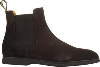 Doucal's Chelsea Boots, male, Brown, Size: 10 1/2 US Brown Suede Beatles-Style Ankle Boots
