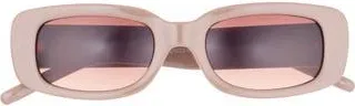 Vince Camuto 117mm Gradient Rectangular Sunglasses in Mocha at Nordstrom Rack