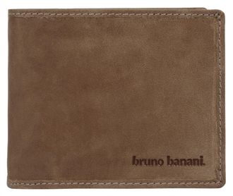 Bruno Banani Geldb&ouml;rse BRUNO BANANI, Herren, braun (cognac), Leder, leicht gl&auml;nzend, unifarben, Kleinlederwaren Geldb&ouml;rse, echt Leder