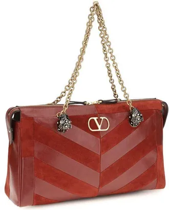 Valentino Garavani Womens Multicolor Calf Leather Bos Taurus Shoulder Bag