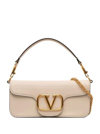 Valentino Garavani 2018-2025 Calfskin VLogo Loco satchel - White