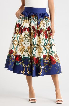 Alice & Olivia Nilda Maxi Skirt in Gilded Rose at Nordstrom Rack, Size 14