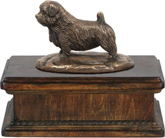 OEM Norfolk Terrier: Una Urna Para Cenizas De Perro, Una Urna Cl&aacute;sica Con Una Estatuilla, Una Urna Elegante Con Un Perro De Art-dog
