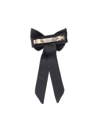 Ferragamo Silk Blend Bow Tie - Black