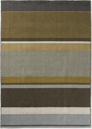 Brink & Campman Handgewebter Designer Teppich Artisan Stack Ocker - aus 100% reiner Schurwolle