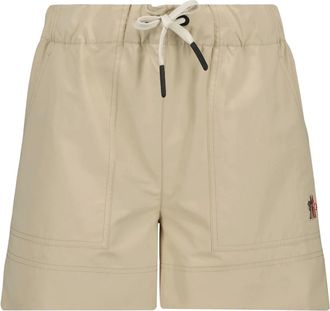 Moncler Short Shorts, female, Beige, Size: XS Beige Technical Shorts Spring-Summer 2025
