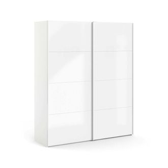 Dmora Armario Dmora Color Blanco Brillante, 182,4 X 201,5 X 64 Cm, Con Embalaje Reforzado