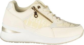Laura Biagiotti Polyurethaan Sneaker - Dames - Sneakers - Wit - 39 EU - Polyester - Schoenen