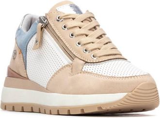 Xti Womens 17512603 Refresh Sneaker In Beige