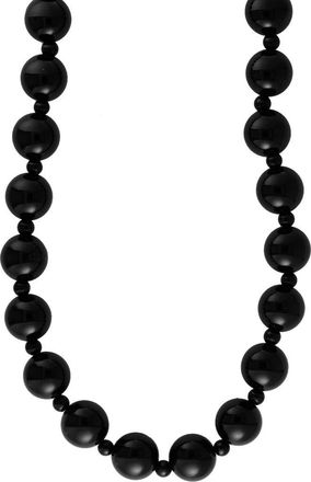 Effy 14K Gold Onyx Beaded Necklace in Black at Nordstrom Rack, Size 18