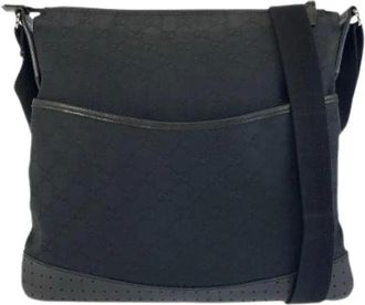 Gucci Borsa a spalla Pre-owned GG Canvas Leather - - Pre-owned - Donna - Blu - ONE SIZE