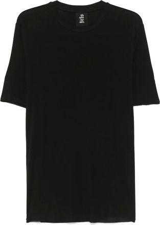Thom Krom T-shirt con bordi a taglio vivo - Nero