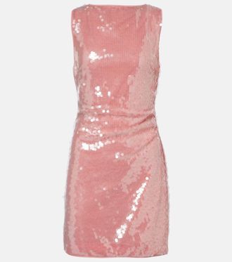 Staud Abito corto Eton con paillettes