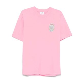 Casablanca T-Shirts, male, Pink, 2XL, Pink T-shirts and Polos
