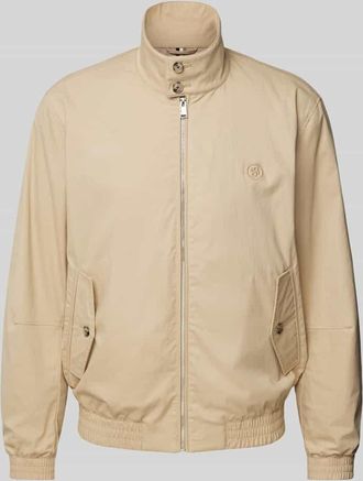 HUGO BOSS Jacke mit Stehkragen in Mittelbraun, Größe 54