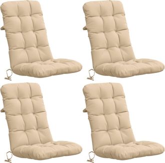 vidaXL Cojines Para Sillas De Respaldo Alto En 4 Piezas Vianen 4 Pcs Vidaxl