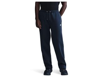 Nike Club Open-Hem Fleece Pants Mens Clothing Obsidian/Obsidian/White : 2XL, Cotton/Polyester