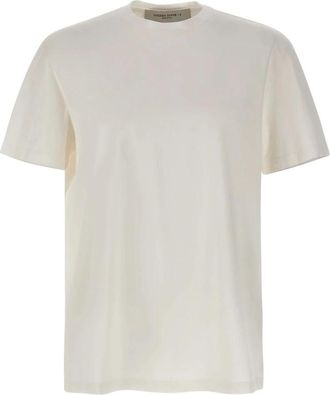 Golden Goose Distressed T-Shirt - Heren - T-shirts - Wit - S - Katoen - Tops
