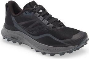 Saucony Peregrine 12 Trail Running Shoe in Black/charcoal at Nordstrom Rack, Size 10.5