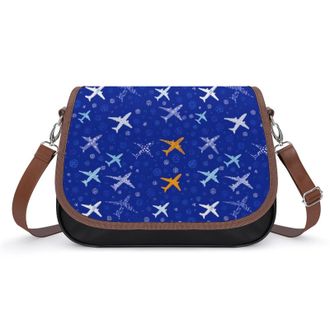 Generic Plane Aircraft Airplane Jet Crossbody Bags for Women Shoulder Messenger Bag Purse Handbags